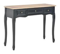 Table De Console Et Coiffeuse Avec 3 Tiroirs Noir Noir