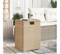 vidaXL Table de couverture pour bouteille de propane – Boîte de rangement jardin Beige 366297