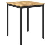vidaXL Table de dîner de Jardin Blanc et Noir 60 x 60,5 x 75 cm