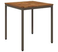 vidaXL Table de dîner de Jardin Naturel et café 70 x 68,5 x 75 cm