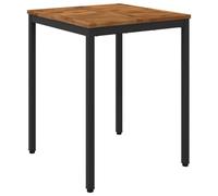 vidaXL Table de dîner de Jardin Naturel et Noir 60 x 60,5 x 75 cm