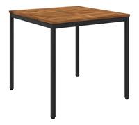 vidaXL Table de dîner de Jardin Naturel et Noir 80 x 80,5 x 75 cm