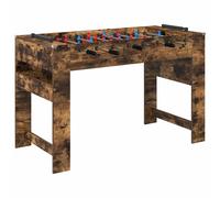 vidaXL Table de Foosball Chêne fumé 125 x 60,5 x 80 cm