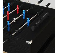 vidaXL Table de Foosball Chêne noir 125 x 60,5 x 80 cm