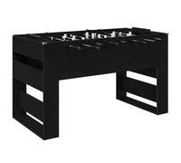 vidaXL Table de Foosball Chêne Noir 146,5 x 74 x 85 cm, Table de baby-foot rectangulaire moderne, idéale pour vos soirées en famille, résistante et parfaite pour s'amuser à l'intérieur