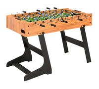 vidaXL Table de Football Pliante Table de Baby-foot Chambre Salle de Jeux Robuste Durable Maison Intérieur Enfants Adulte 121x61x80 cm Marron Clair Brun https://www.fnac.com/mp43052713/vidaXL-Table-de-football-pliante-121-x-61-x-80-cm-Marron-clair/w-4?oref=9af1477b-2513-b770-09c7-dd4921fef47e