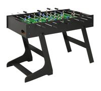 vidaXL Table de football pliante 121 x 61 x 80 cm Noir