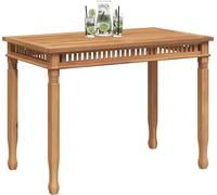 vidaXL Table de jardin 110x65x80 cm teck massif