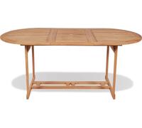 vidaXL Table de jardin 180x90x75 cm teck massif