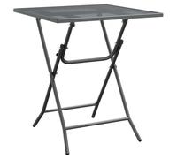 Vidaxl Table De Jardin 60x60x72 Cm Maille Métallique Anthracite