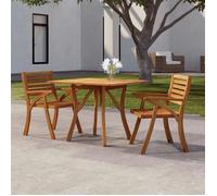 Table De Jardin 85x85x75 Cm Bois D'acacia Solide