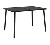 vidaXL Table de Jardin Anthracite 110x80x71 cm Acier, Table d'extérieur, mobilier de Jardin, mobilier de Patio, Table de Patio, mobilier d'extérieur