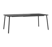 vidaXL Table de jardin anthracite 200x100x71 cm acier 362741
