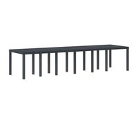 Table De Jardin Anthracite Vidaxl 350x100x73 Cm En Poly Rotin, Table De Jardin Anthracite Vidaxl 200x100x73 Cm En Poly Rotin, Table De Jardin Anthracite Vidaxl 150x100x73 Cm En Poly Rotin