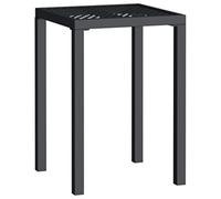 Table de jardin anthracite 50x50x72 cm acier 362742