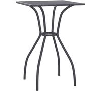 vidaXL Table de jardin anthracite 50x50x72 cm Grille en acier