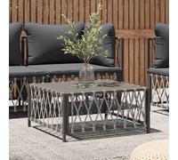 Vidaxl Table De Jardin Anthracite 70x70x34 Cm Tissu Tissé