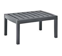 vidaXL Table de jardin Anthracite 78x55x38 cm Plastique