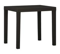Vidaxl Table De Jardin Anthracite 79x65x72 Cm Plastique
