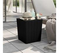 Table De Jardin Avec Couvercle Amovible Noir Polypropylène Vidaxl Vidaxl Noir