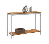 Table de jardin avec stockage Bois d'Acacia Massif et Acier Mobilier en vidaXL v