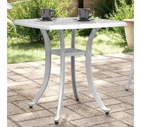 Vidaxl Table De Jardin Blanc 53x53x53 Cm Aluminium Coulé