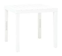 vidaXL Table de Jardin Blanc 78x78x72 cm Plastique