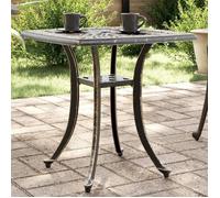 vidaXL Table de jardin en aluminium coulé bronze 53 x 53 x 53 cm