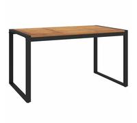 vidaXL Table de jardin Pieds en forme de U 140x80x75 cm Bois Acacia