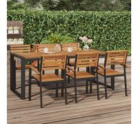 Vidaxl Table De Jardin Et Pieds En Forme De U 200x90x75 Cm Bois Acacia