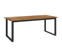 vidaXL Table de Jardin et Pieds en Forme de U 200x90x75 cm Bois Acacia, Table d'extérieur, mobilier de Jardin, Meubles de Patio, Table de Patio