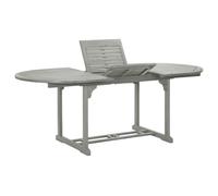 Vidaxl Table De Jardin Gris 200x100x75 Cm Bois D'acacia Massif Gris