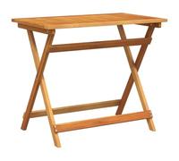 Table de jardin pliante Rectangulaire 100x55x75 cm Bois massif Acacia