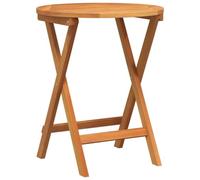 vidaXL Table de Jardin Naturel 60 x 60 x 72 cm Bois d'Acacia Massif, Table de Jardin, Meuble Rustique Pliable pour événements extérieurs, Pique-Nique, terrasse, Jardin