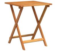 vidaXL Table de jardin naturelle en bois d'acacia massif pliable – mobilier rustique