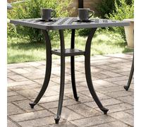 Vidaxl Table De Jardin Noir 53x53x53 Cm Aluminium Coulé