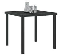 Table de Jardin Noir Métal Mobilier jardin patio moderne à la maison vidaXL vida