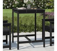 Vidaxl Table De Jardin Noir 82,5x82,5x110 Cm Bois Massif De Pin