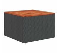 vidaXL Canapé de jardin 365975 2 places avec coussins, dossier et accoudoir Noir