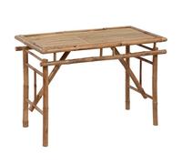 Vidaxl Table De Jardin Pliable 115x50x75 Cm Bambou