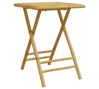 vidaXL Table de jardin pliable 55x55x75 cm bambou, table de jardin en bambou, table de patio, meuble d’extérieur, table 365878