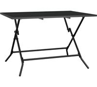 vidaXL Table de jardin pliante anthracite 110x80x72 cm Grille en acier