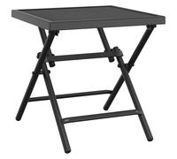 vidaXL Table de jardin pliante Anthracite 38x38x38 cm Grille en acier