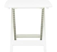 vidaXL Table de jardin pliante blanche 79 x 72 x 70 cm plastique