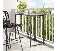 Vidaxl Table De Jardin Pliante Marron 90 X 51 X 75 Cm Polyrotin