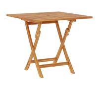 vidaXL Table de Jardin Pliante Naturel 90 x 90 x 75 cm