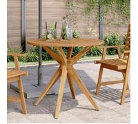 vidaXL Table de jardin ronde Ø85x75 cm bois d'acacia solide, table d'extérieur, meuble de jardin, meuble de patio, table de patio, meuble d'extérieur 367834 G