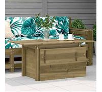 vidaXL Table de jardin rectangulaire 100x50x75 cm bois de pin imprégné Marron G