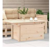 vidaXL Table de jardin 844908 Rectangulaire bois massif de pin 100x50x75 cm Marron