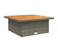 Table de jardin - VIDAXL - 110x110x71 cm - Résine tressée - Acier - 4 personnes